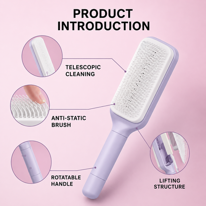Self-Cleaning Hair Brush